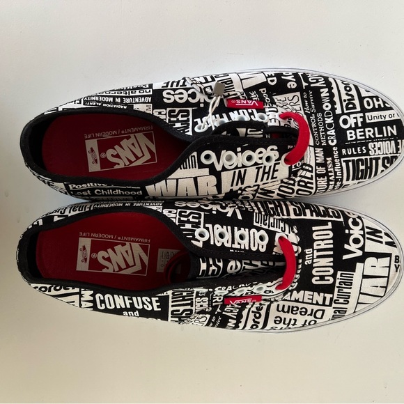Vans x Firmament / White Vault Firmament Ua Authentic, Black White Red, 9.5 - Picture 14 of 14